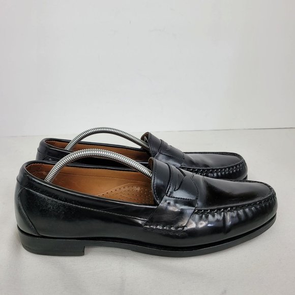 Allen Edmonds Penny Loafer Men's Made in the USA Black Shoes US Size 12A - Picture 1 of 9